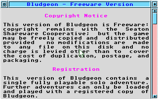 Bludgeon! atari screenshot