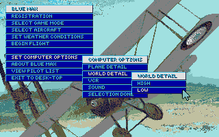 Blue Max - Aces of the Great War atari screenshot