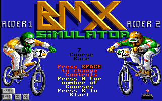 BMX Simulator atari screenshot