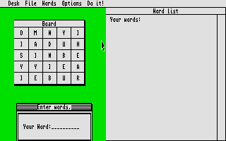Boggler (The) atari screenshot