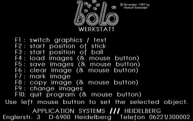 Bolo Werkstatt atari screenshot