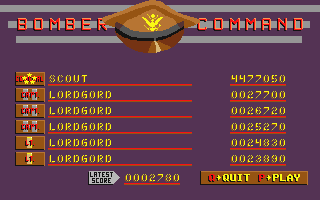 Bomber Command atari screenshot