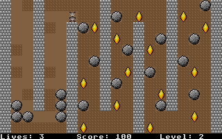 Boulder Smash atari screenshot