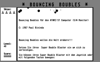 Bouncing Boubles atari screenshot