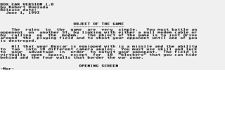 Box Car atari screenshot