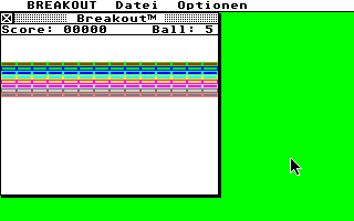 Breakout atari screenshot
