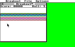 Breakout atari screenshot