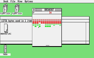 Breakout atari screenshot