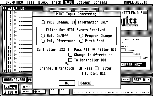 Breakthru atari screenshot