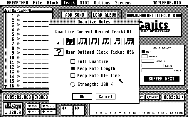 Breakthru atari screenshot