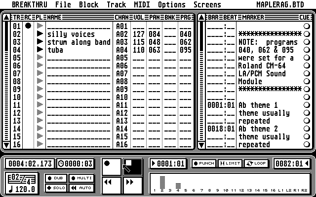 Breakthru atari screenshot