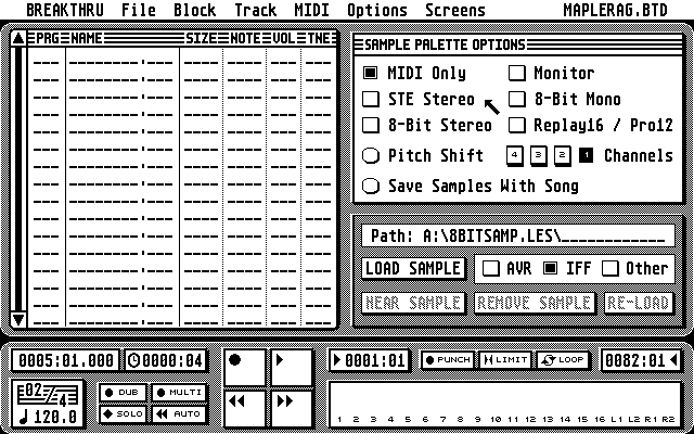 Breakthru atari screenshot