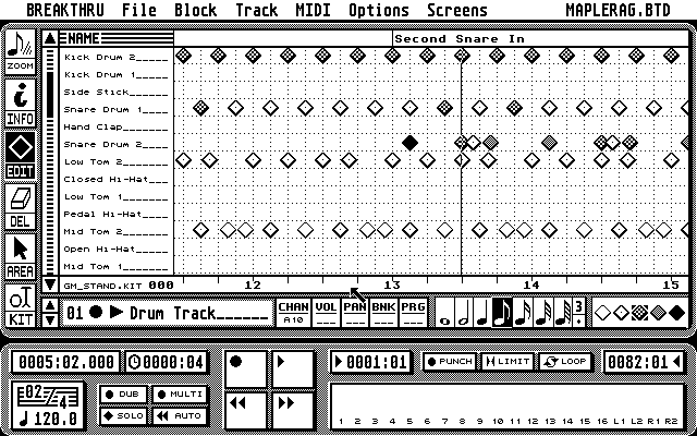 Breakthru atari screenshot