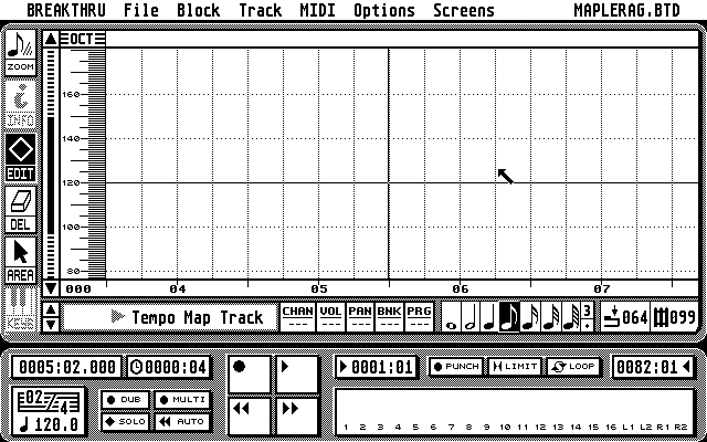 Breakthru atari screenshot