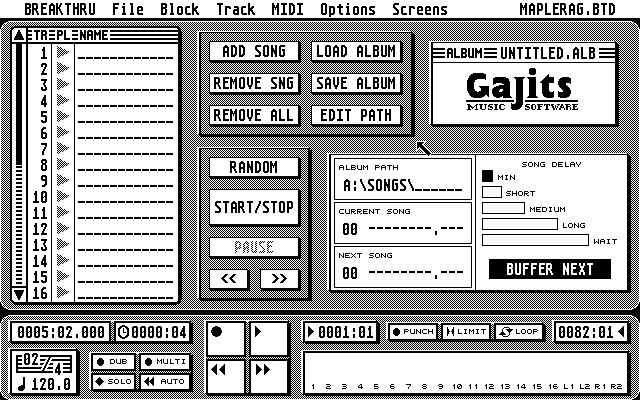 Breakthru atari screenshot
