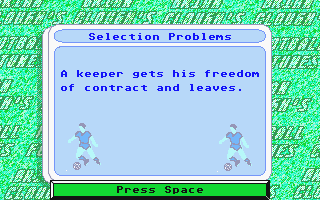 Brian Clough's Football Fortunes atari screenshot
