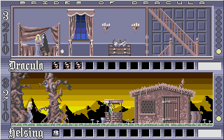 Brides of Dracula atari screenshot