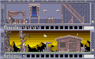 Brides of Dracula atari screenshot