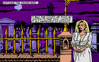 Brides of Dracula atari screenshot