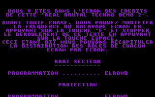 Real Brutal Techno Demo II (STE) atari screenshot