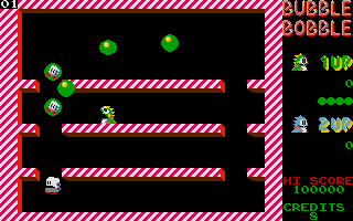 Bubble Bobble atari screenshot