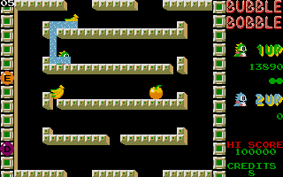 Bubble Bobble atari screenshot