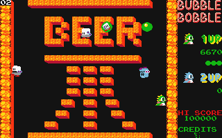 Bubble Bobble Strikes Again atari screenshot