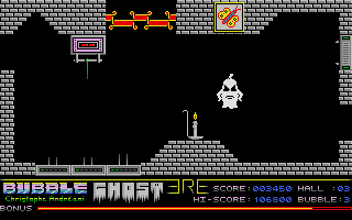 Bubble Ghost atari screenshot