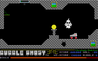 Bubble Ghost atari screenshot