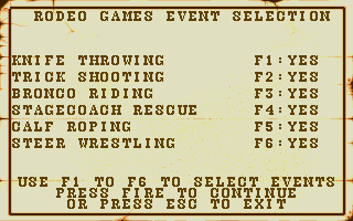 Buffalo Bill's Rodeo Games atari screenshot