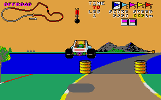 Buggy Boy atari screenshot