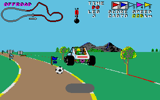 Buggy Boy atari screenshot