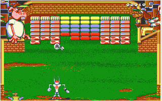Bunny Bricks atari screenshot