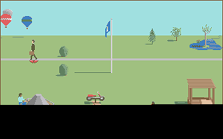 Butterfly in the Park atari screenshot