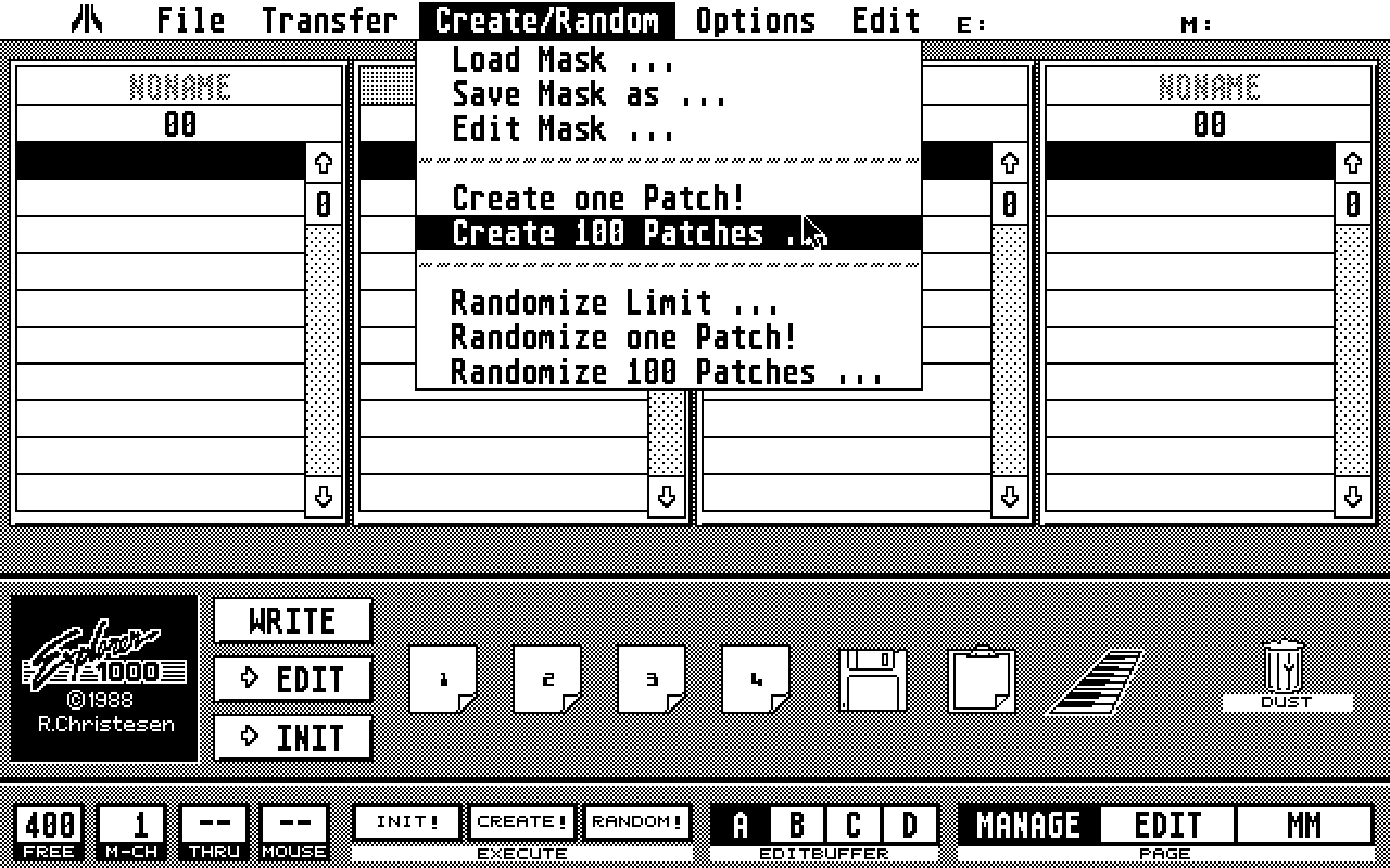 C-Lab Explorer 1000 atari screenshot