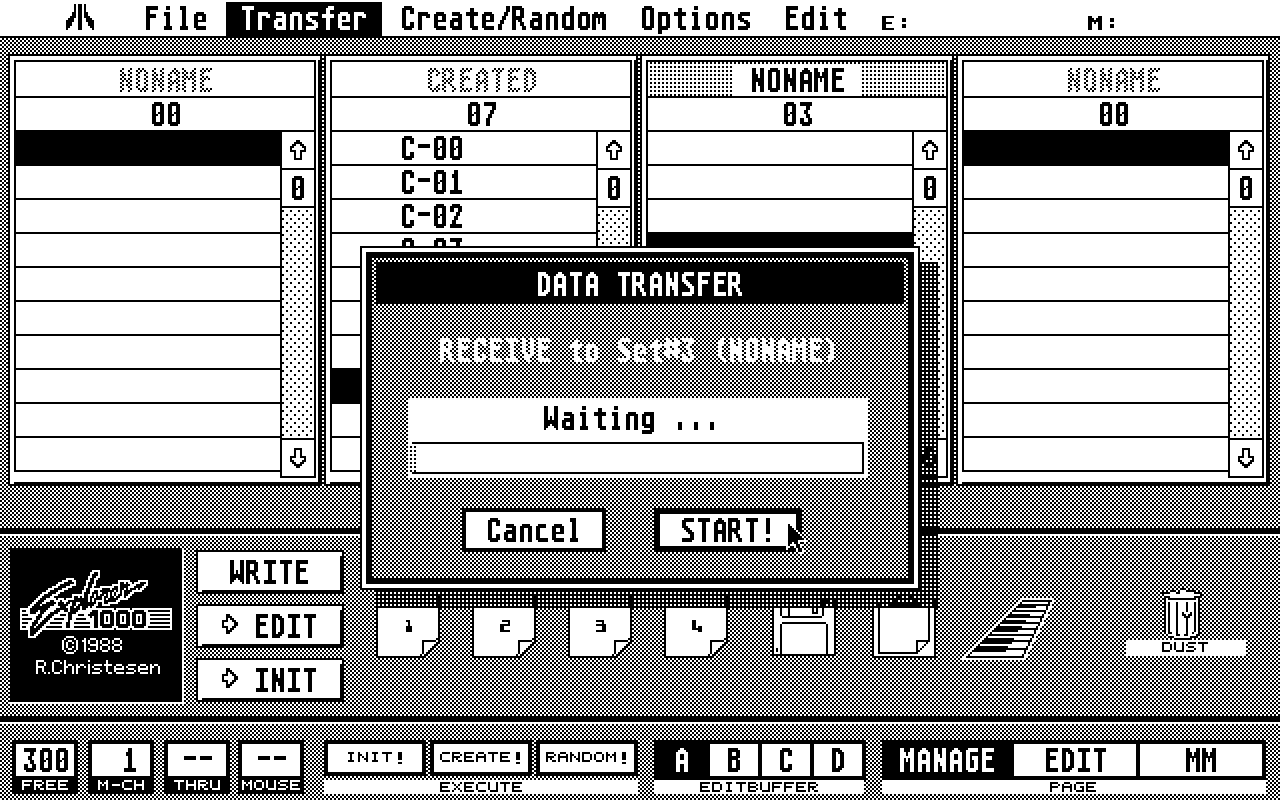 C-Lab Explorer 1000 atari screenshot
