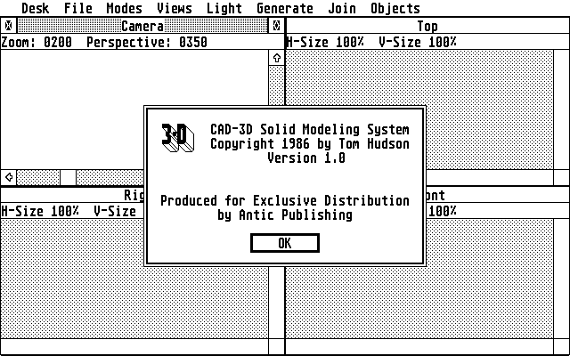 CAD-3D atari screenshot