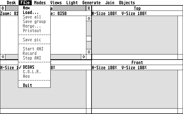 CAD-3D atari screenshot