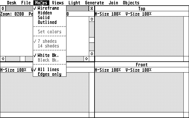 CAD-3D atari screenshot