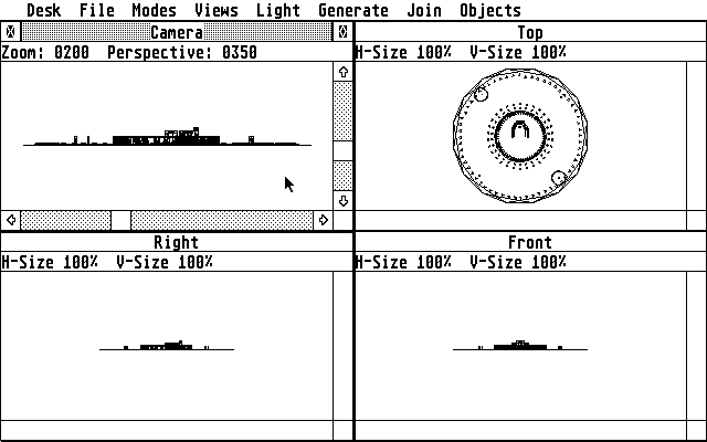 CAD-3D atari screenshot