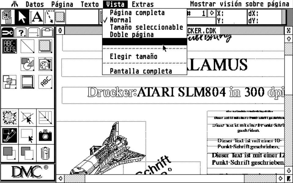 Calamus atari screenshot
