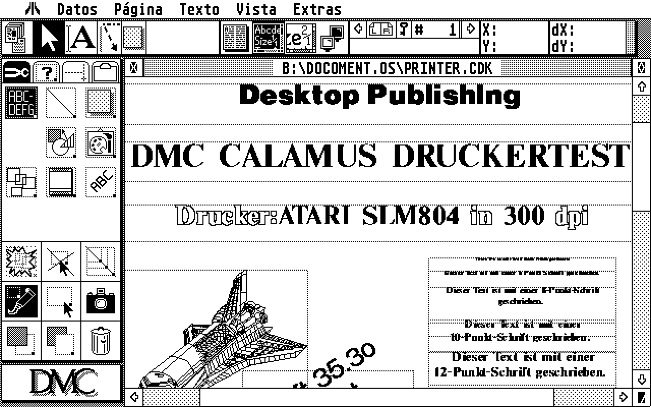 Calamus atari screenshot