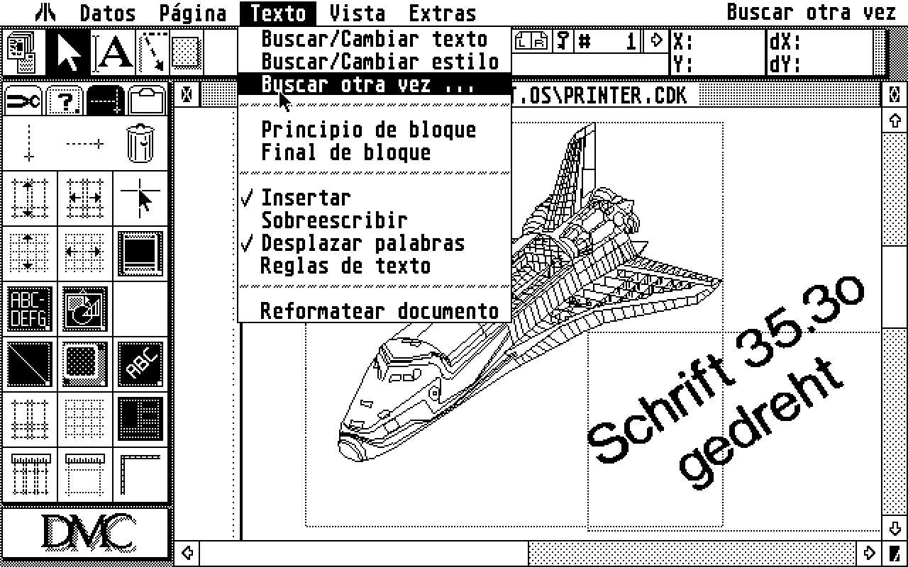Calamus atari screenshot
