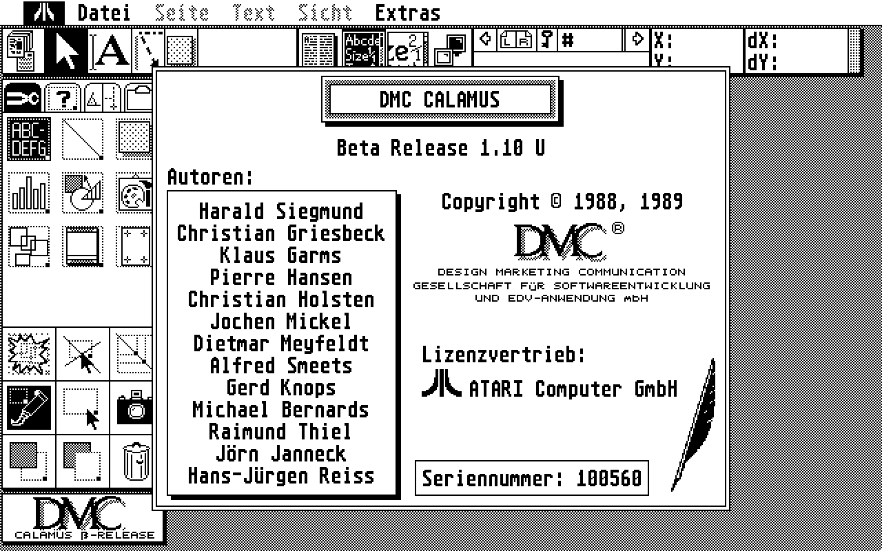 Calamus — screenshot 1