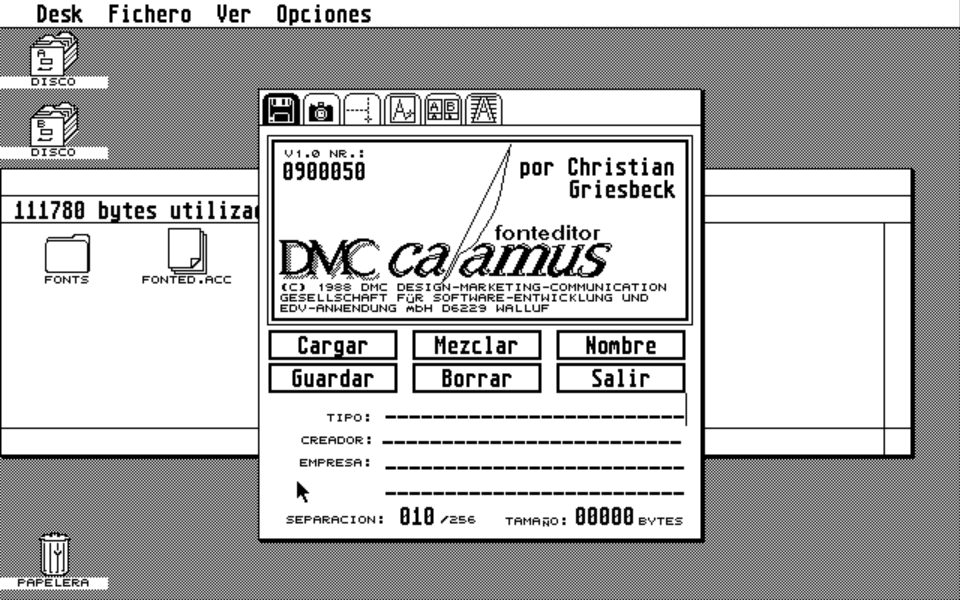 Calamus Font Editor — screenshot 1