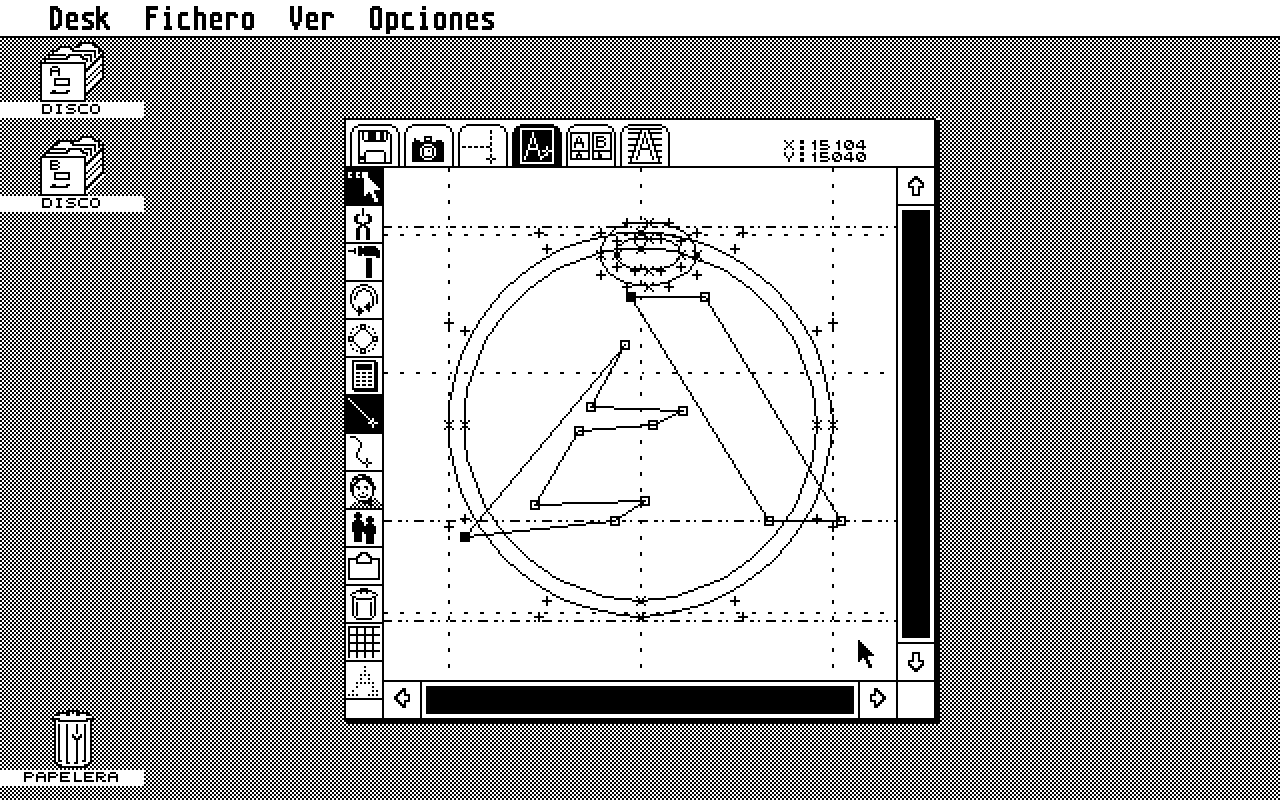 Calamus Font Editor atari screenshot