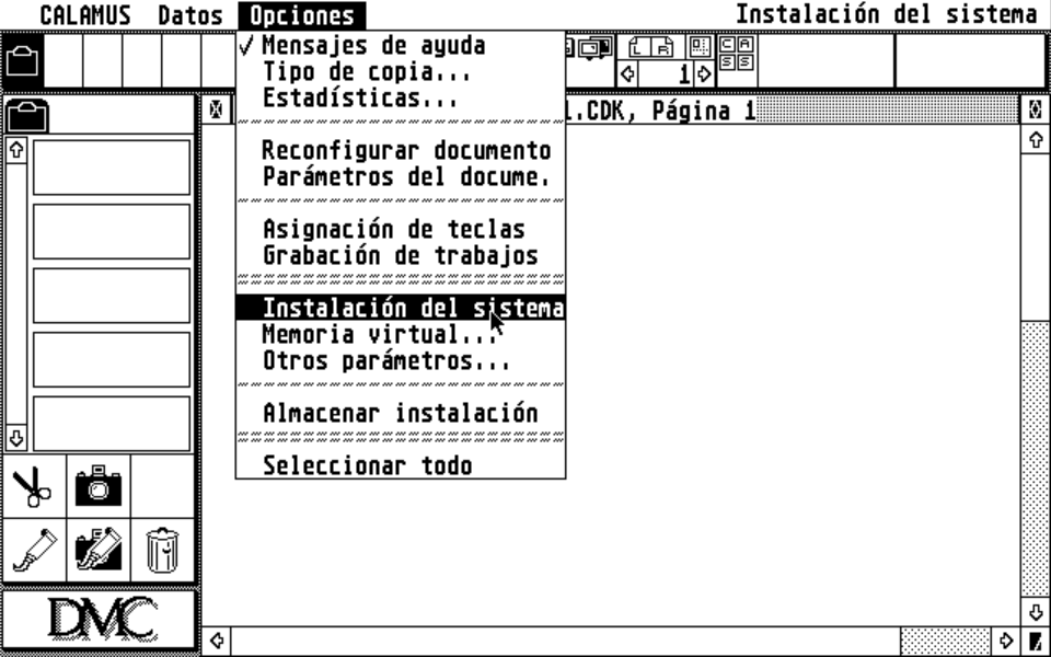 Calamus SL atari screenshot