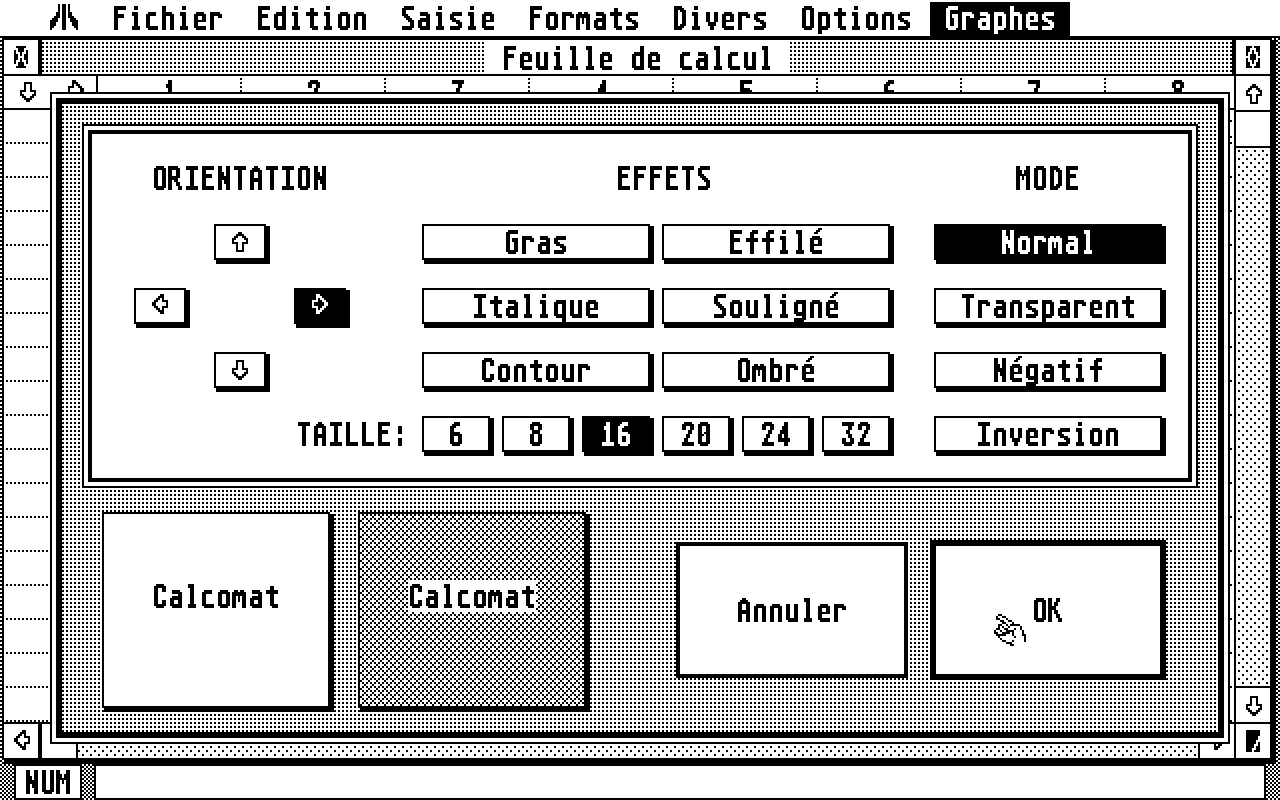 Calcomat atari screenshot