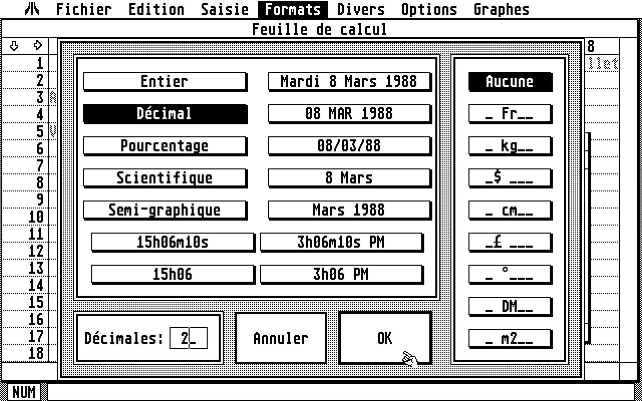 Calcomat atari screenshot