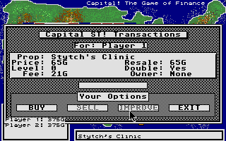 Capital! - The Game of Finance atari screenshot